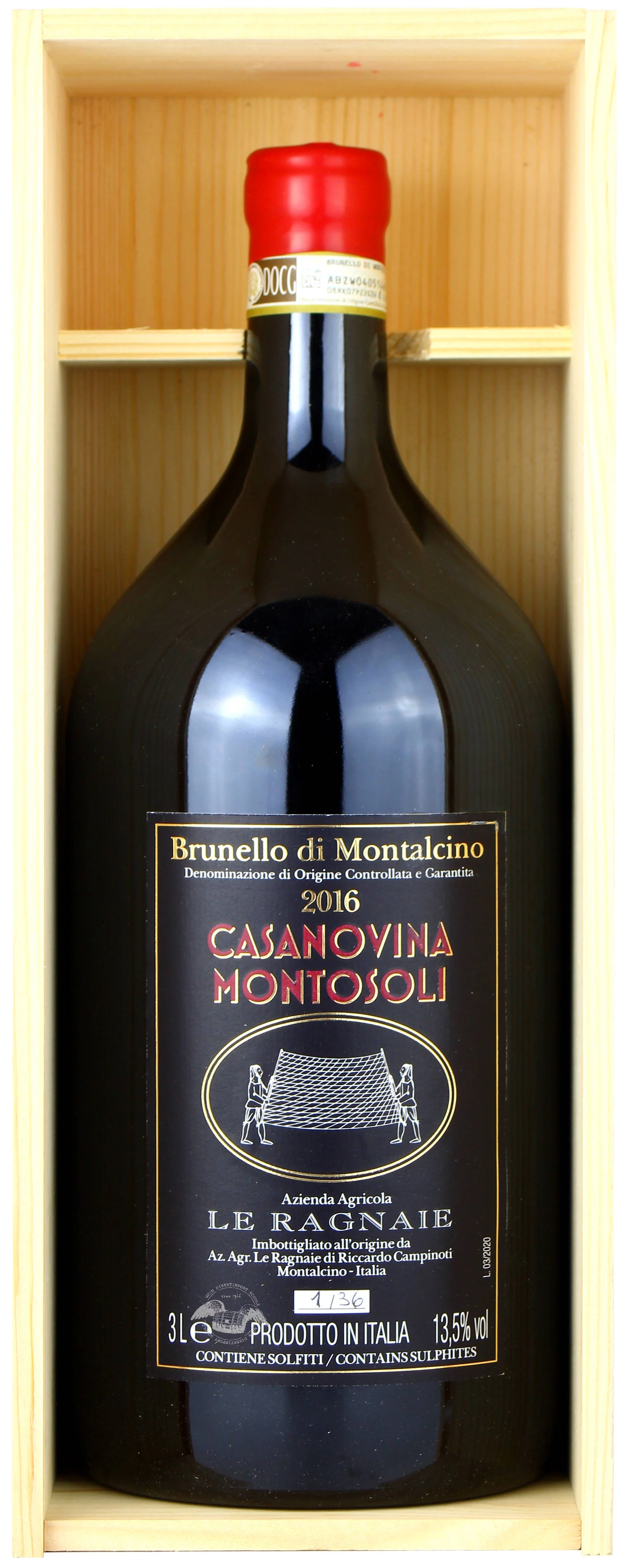 2016 Brunello di Montalcino 'Casanovina Montosoli' Doppelmagum, Le Ragnaie
