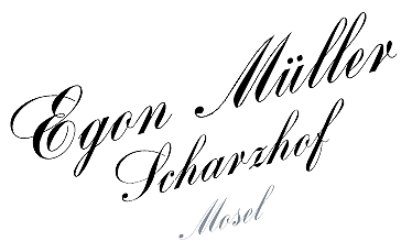 Weinetikett Egon Müller Scharzhof Mosel in Schwarz - Detailansicht