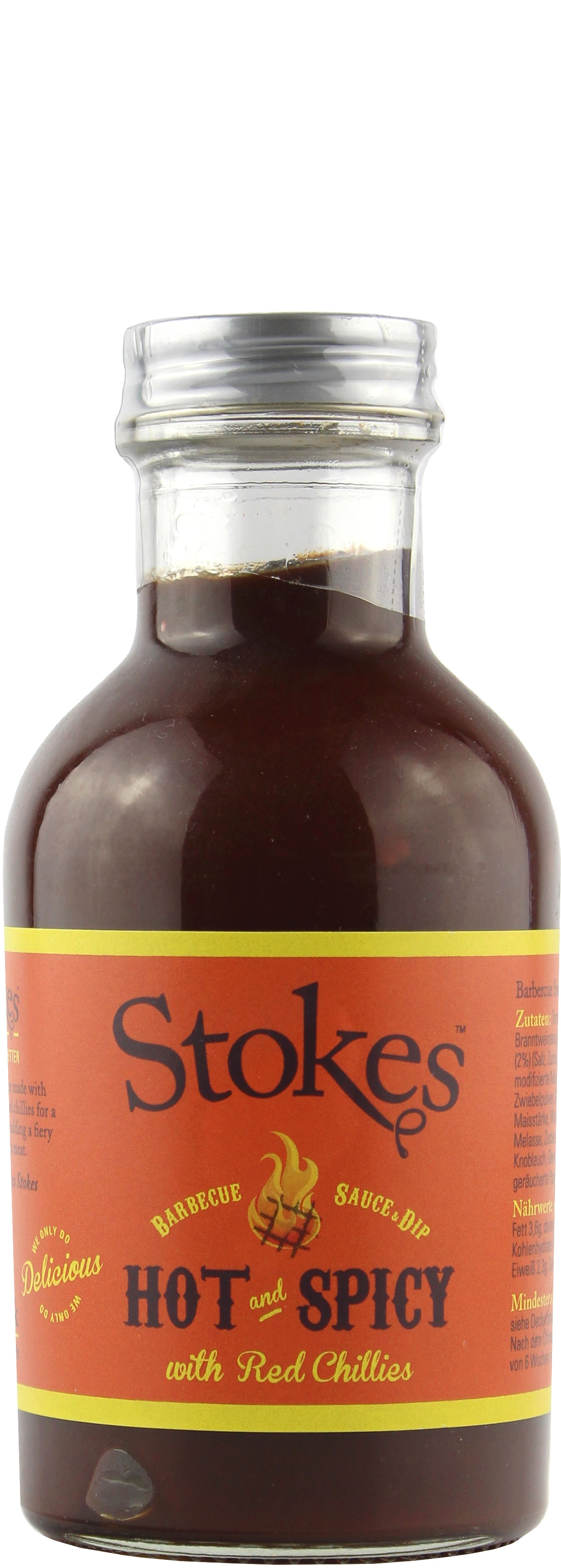 Hot & Spicy Barbecue Sauce & Dip 267 ml, Stokes
