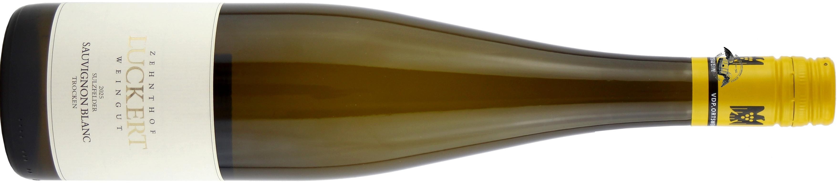 2025 Sulzfelder Sauvignon Blanc trocken von Zehnthof Luckert in Flaschengrün - Vorderansicht, Artikelnummer 10017409