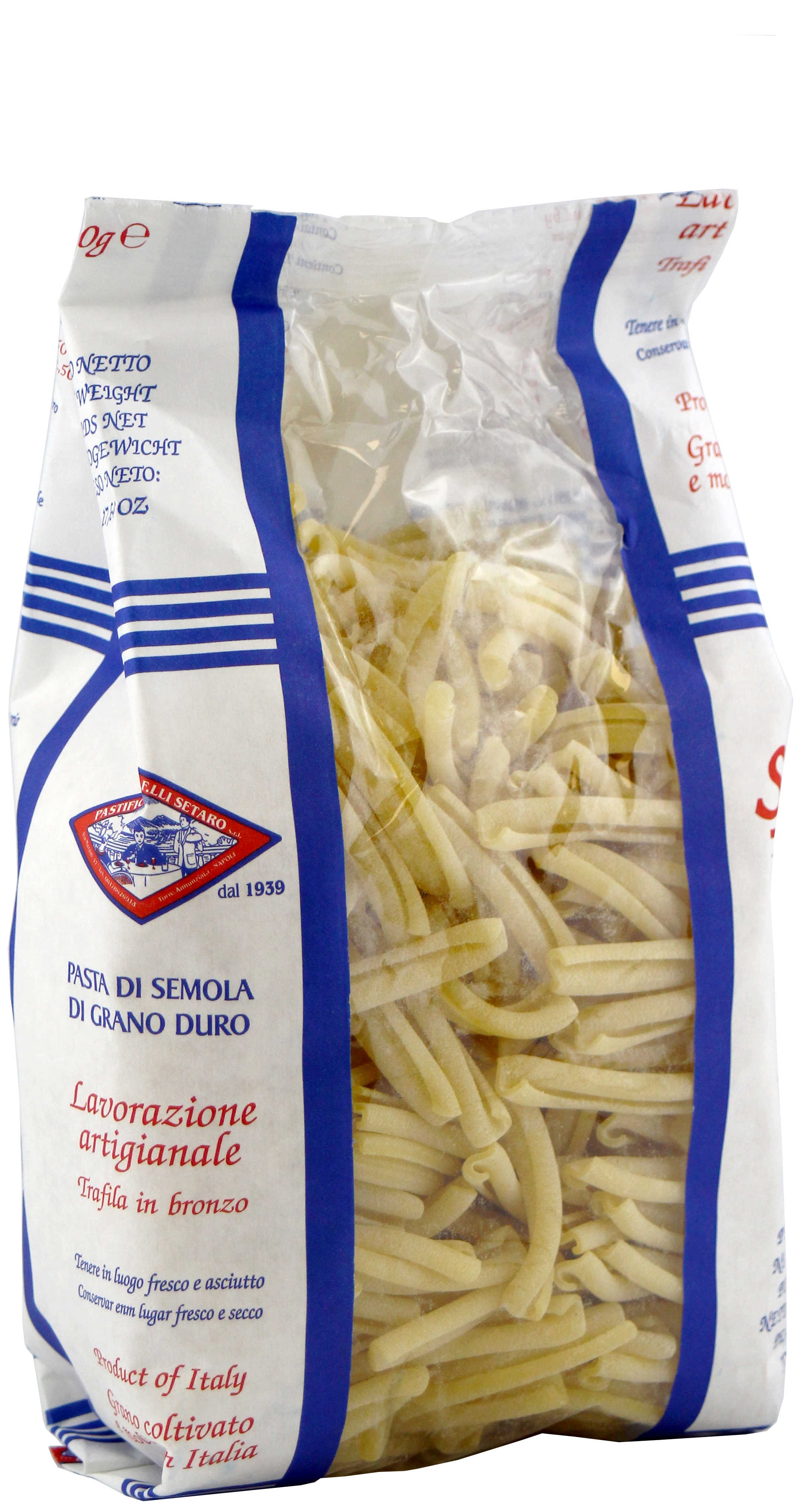 Strozzapreti 0,5 kg, aus Hartweizen