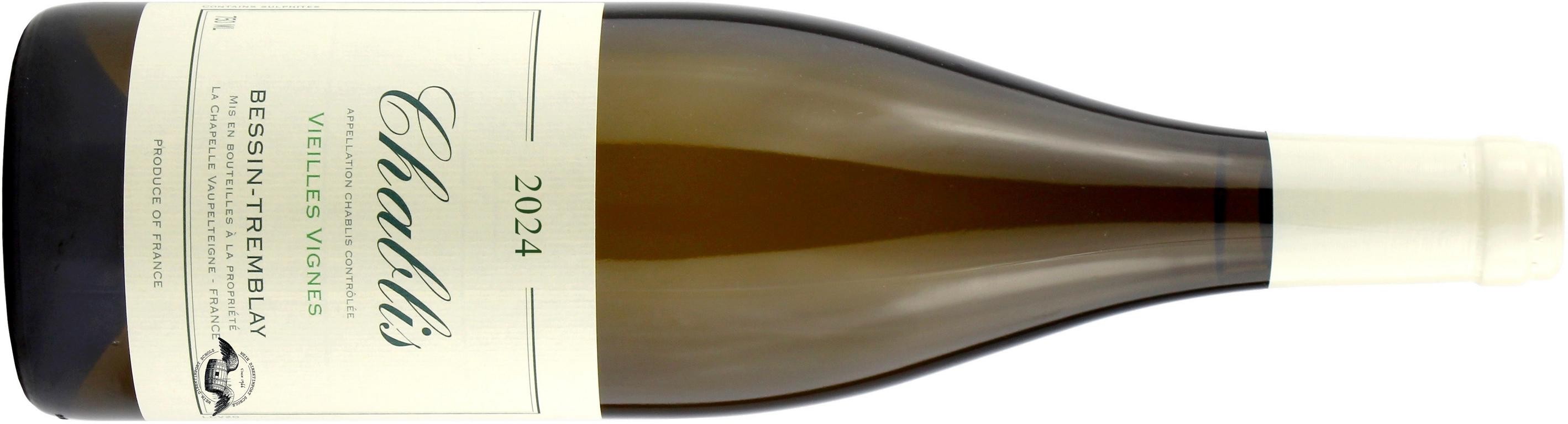 2024 Chablis Vieilles Vignes Weißwein von Bessin Tremblay - Vorderansicht
