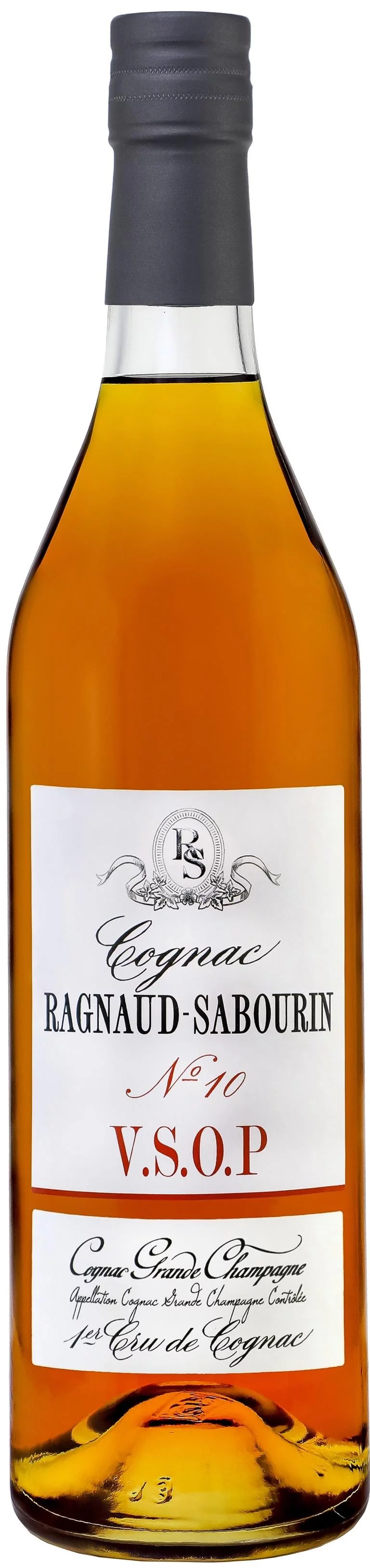 Cognac V.S.O.P. N°10 von Ragnaud Sabourin in goldgelb - Vorderansicht