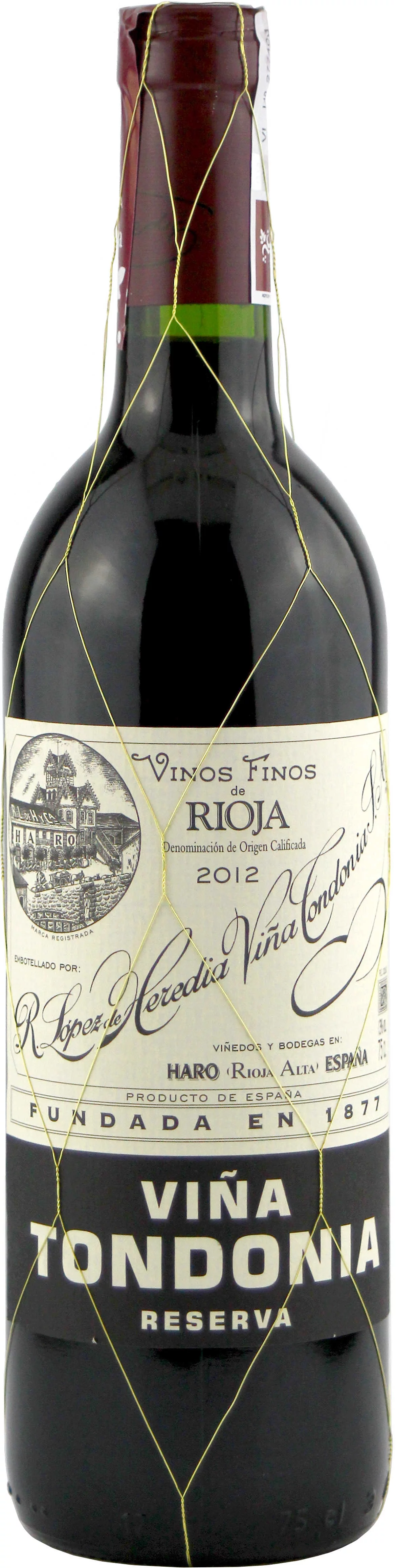 2012 Rioja Tinto Reserva Viña Tondonia