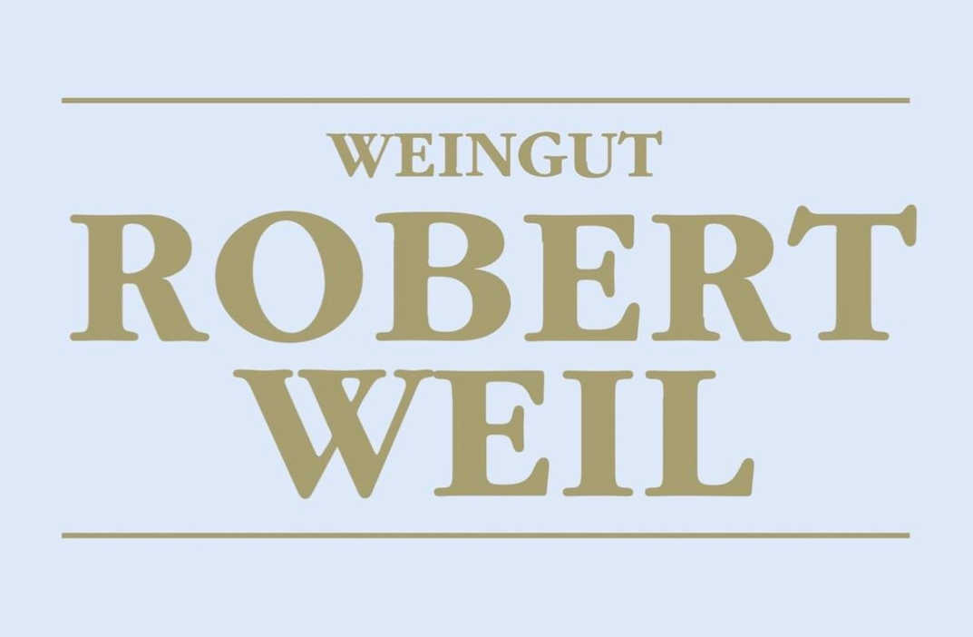 Weingut Robert Weil Logo in Beige - Frontansicht