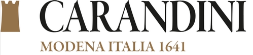 Carandini Logo in Schwarz und Braun - Vorderansicht
