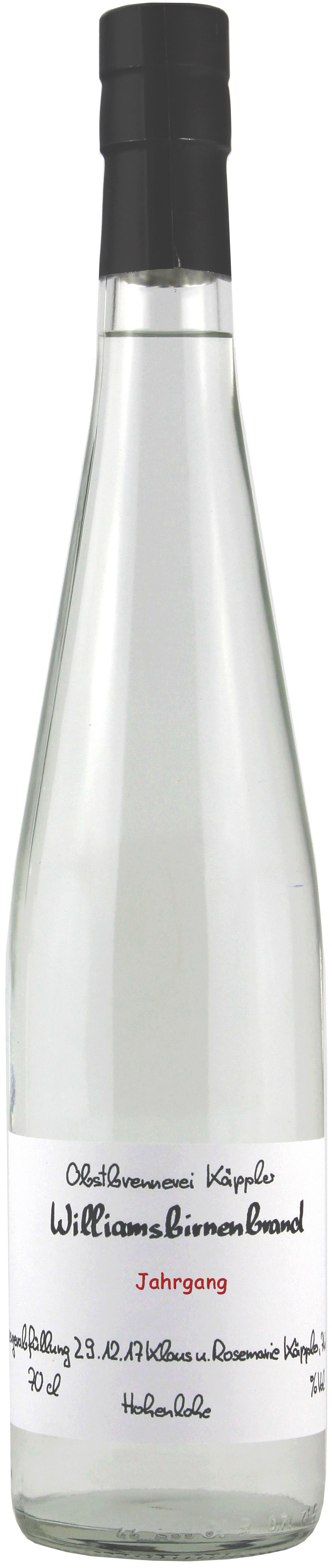 Williamsbirne, Jahrgangsbrand