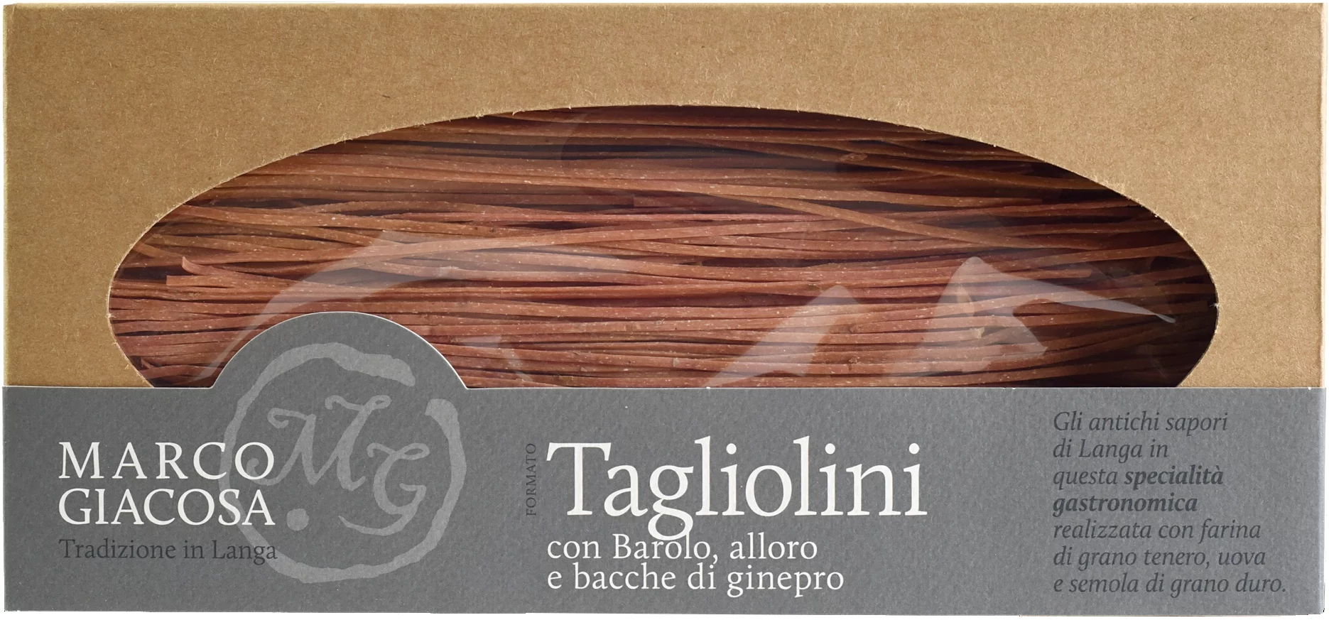Tagliolini mit Barolo, Wacholder, Lorbeer von Marco Giacosa