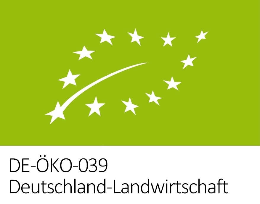 DE-ÖKO-039 Bio-Siegel grün - Vorderansicht
