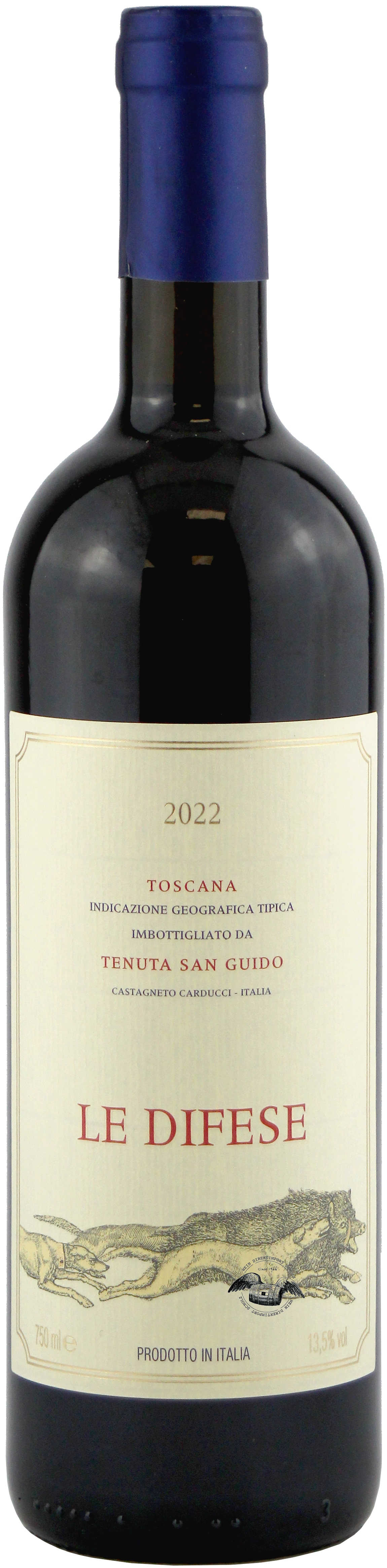 2024 Le Difese Toscana IGT Rotwein von Tenuta San Guido - Vorderansicht