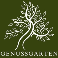Genussgarten Logo in Grün - Vorderansicht