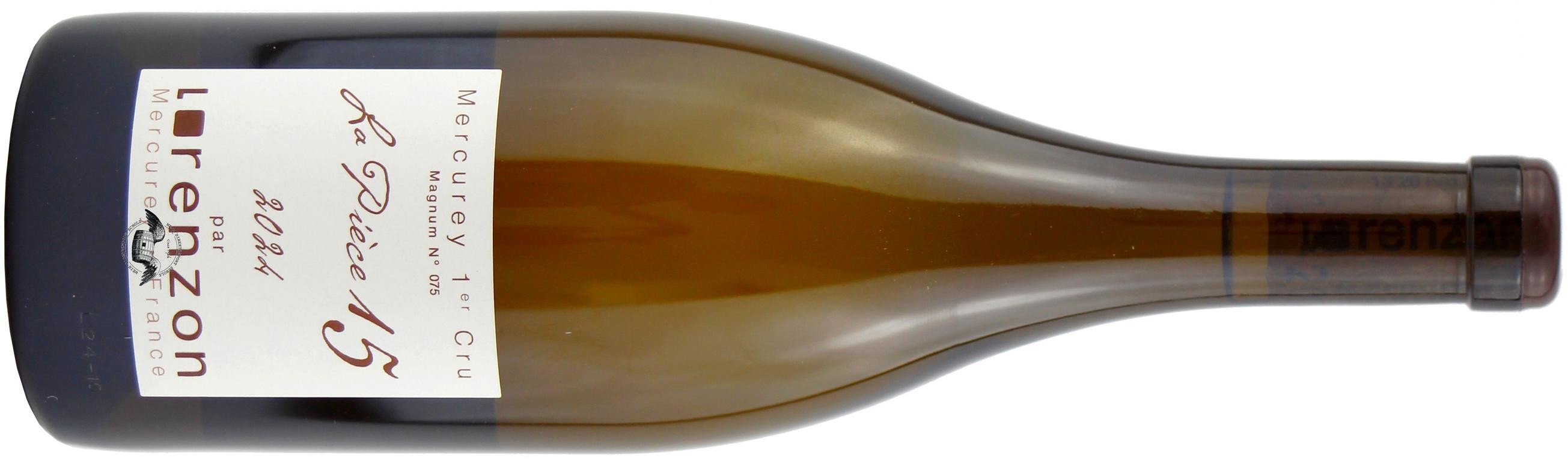2024 Mercurey Blanc 1er Cru 'Pièce 15' Weißwein von Domaine Lorenzon - Vorderansicht
