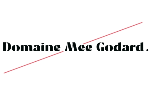 Domaine Mee Godard Logo in Schwarz - Vorderansicht
