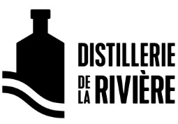 Distillerie de la Rivière Logo in Schwarz - Vorderansicht