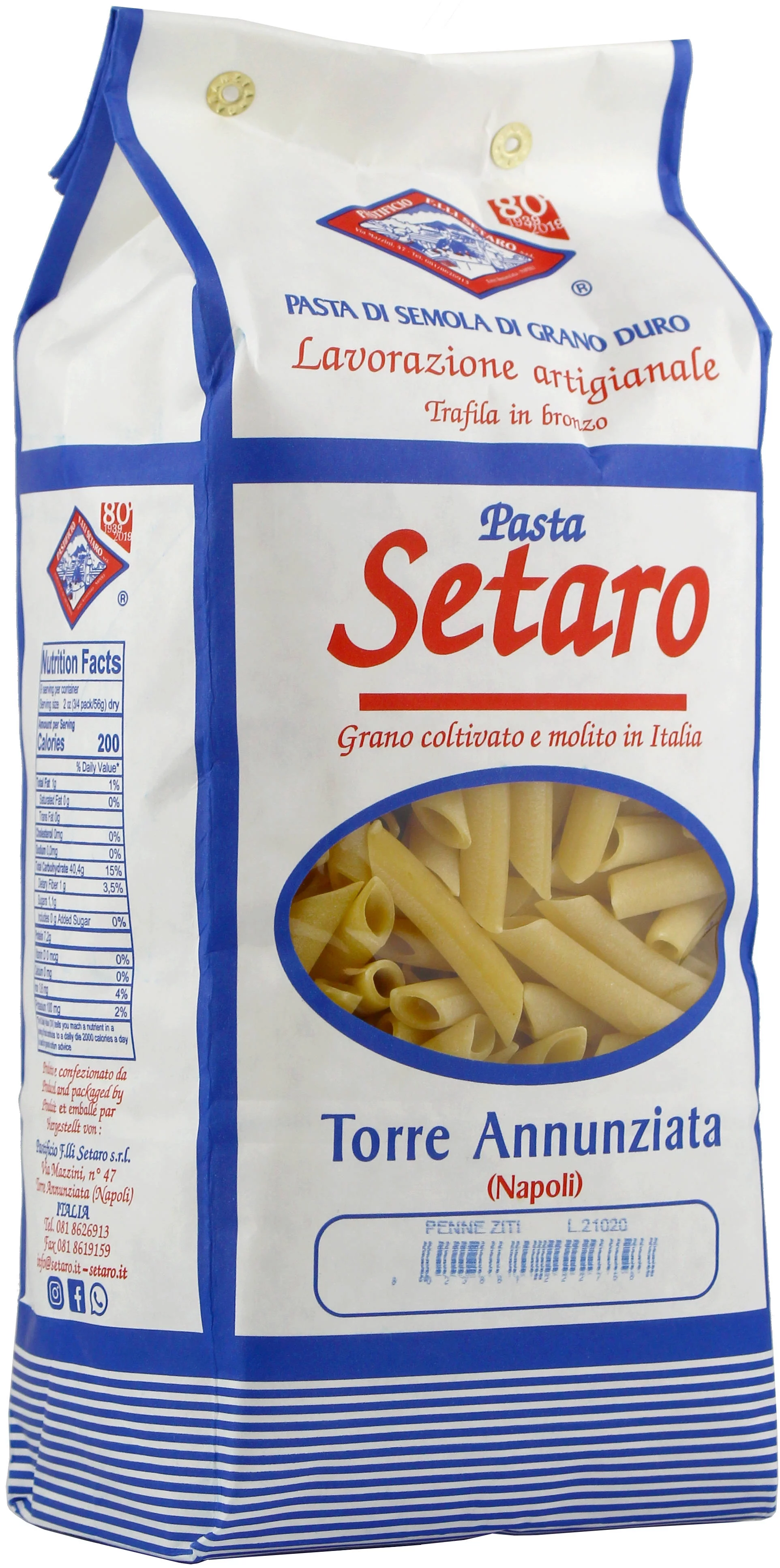 Pasta Penne Ziti 1 kg, Setaro