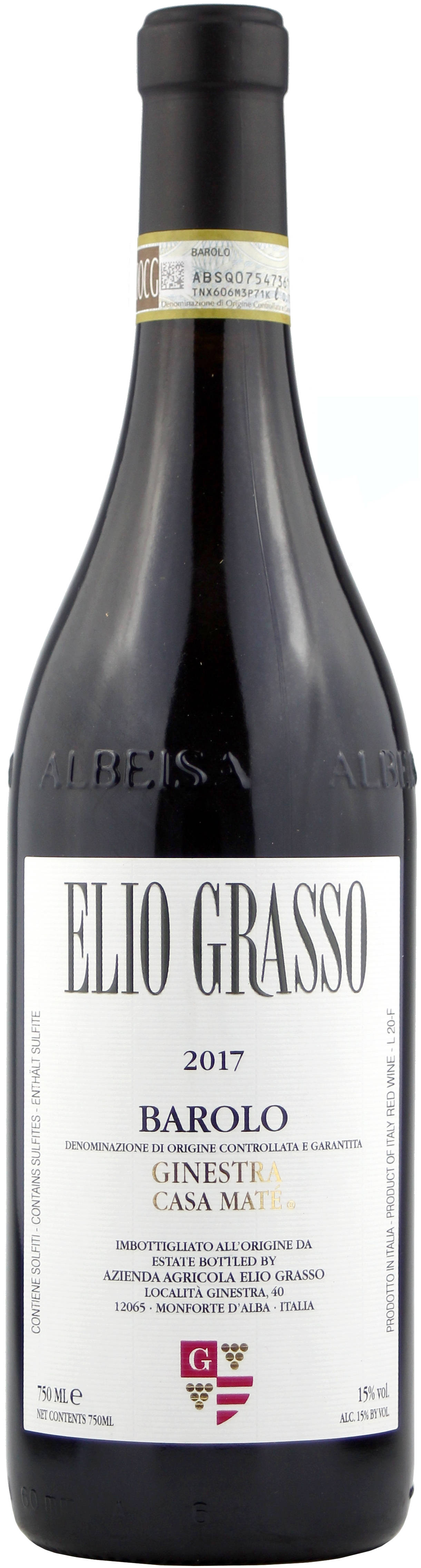 2017 Barolo DOCG 'Ginestra Casa Maté', Elio Grasso