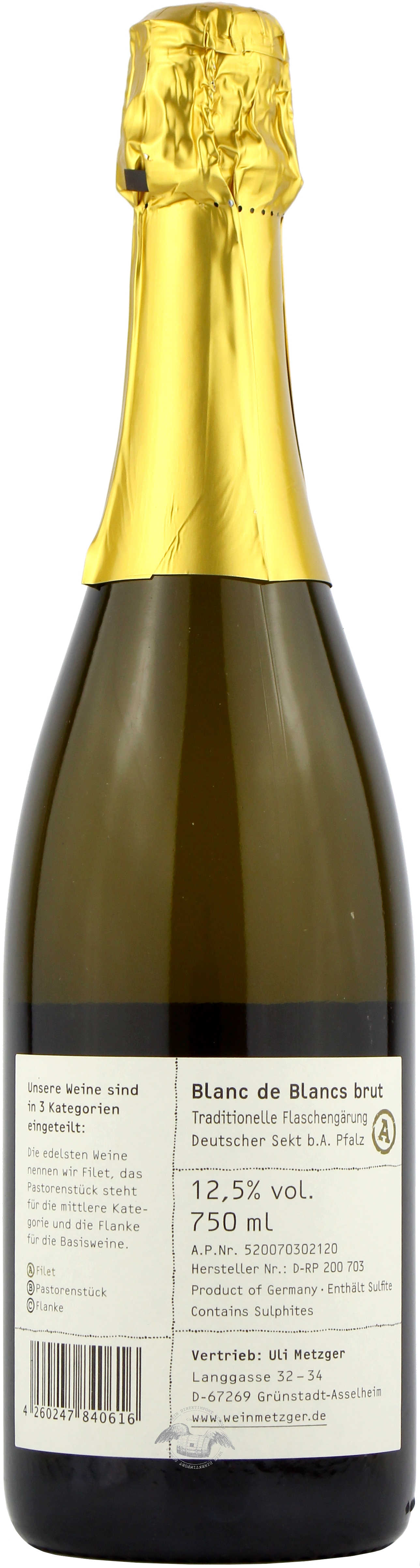 Blanc de Blanc Brut -A- 100% Chardonnay