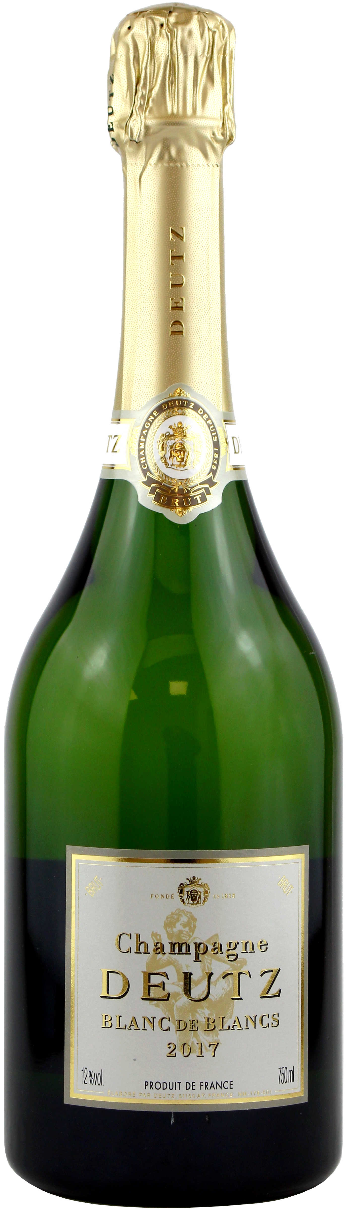 Champagne Blanc de Blanc Millésime 2017 in Grün - Vorderansicht