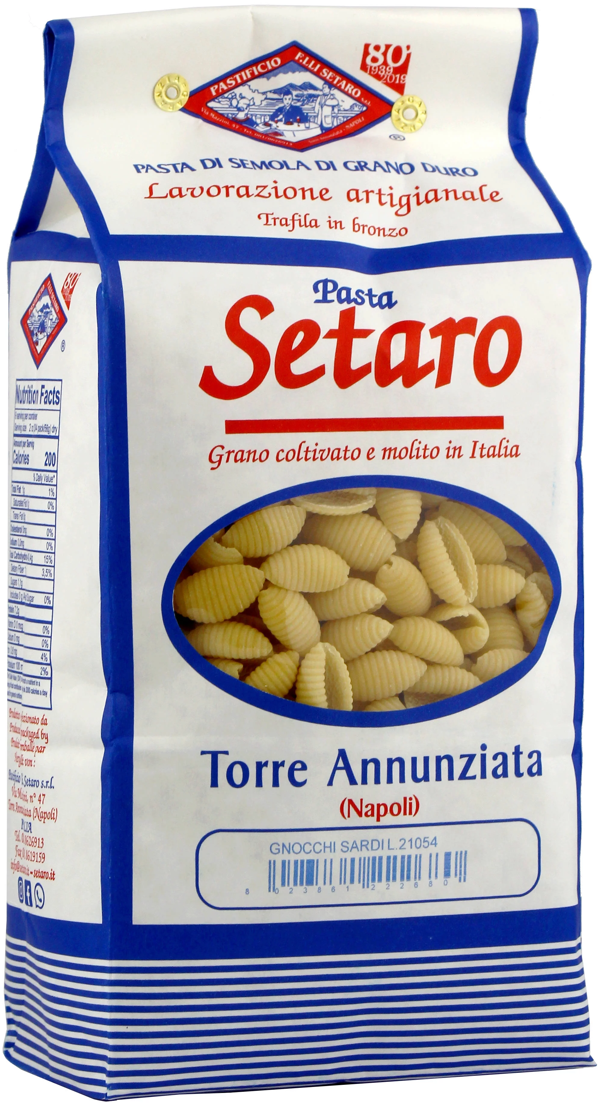 Pasta Gnocchi Sardi 1 kg, Setaro