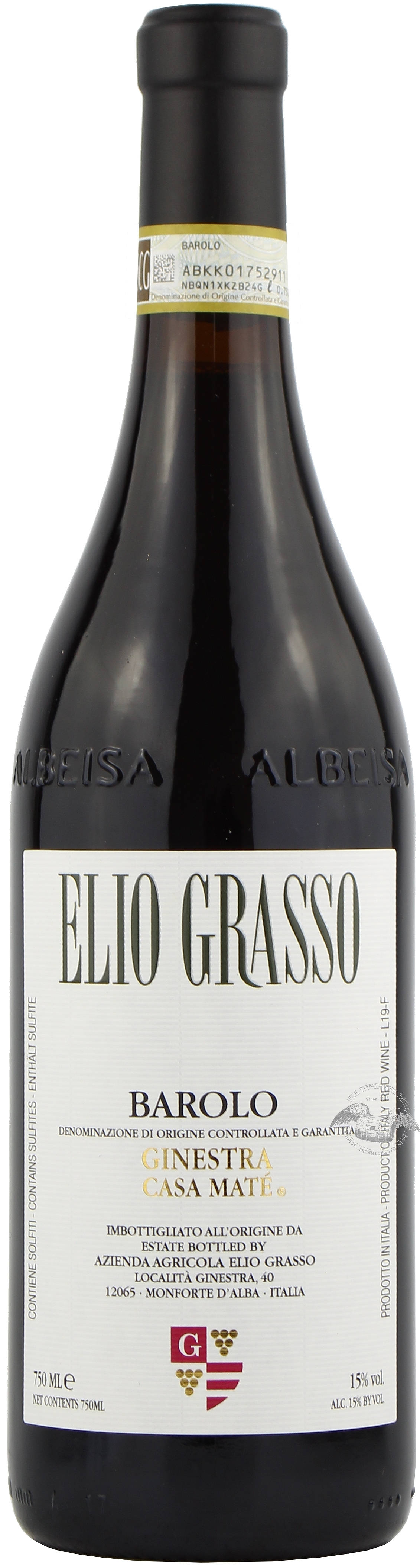 2019 Barolo DOCG 'Ginestra Casa Maté'
