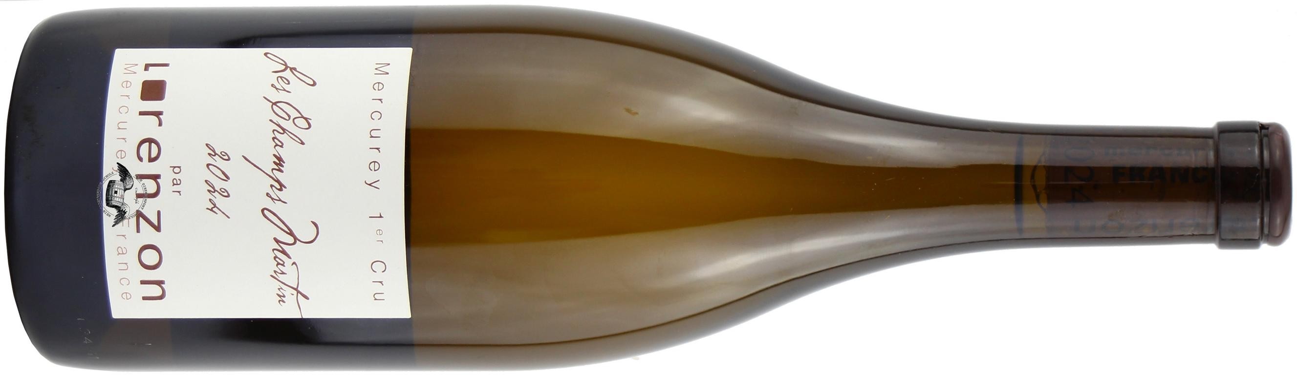 2024 Mercurey Blanc 1er Cru 'Les Champs Martin' Weißweinflasche - Vorderansicht