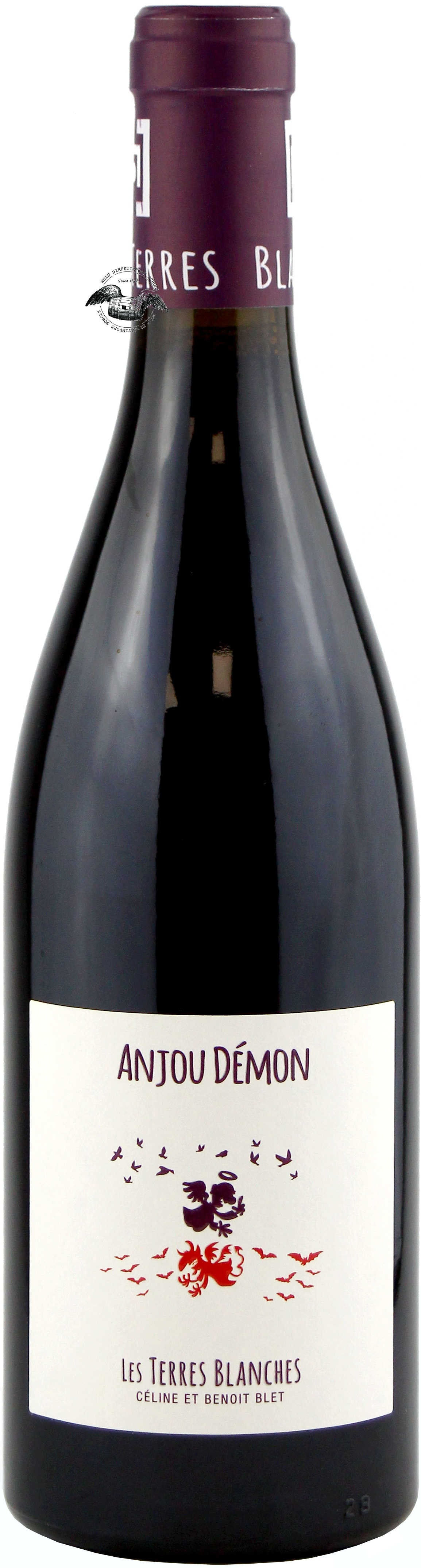 2023 Anjou Rouge 'Demon' Rotwein Flasche - Vorderansicht