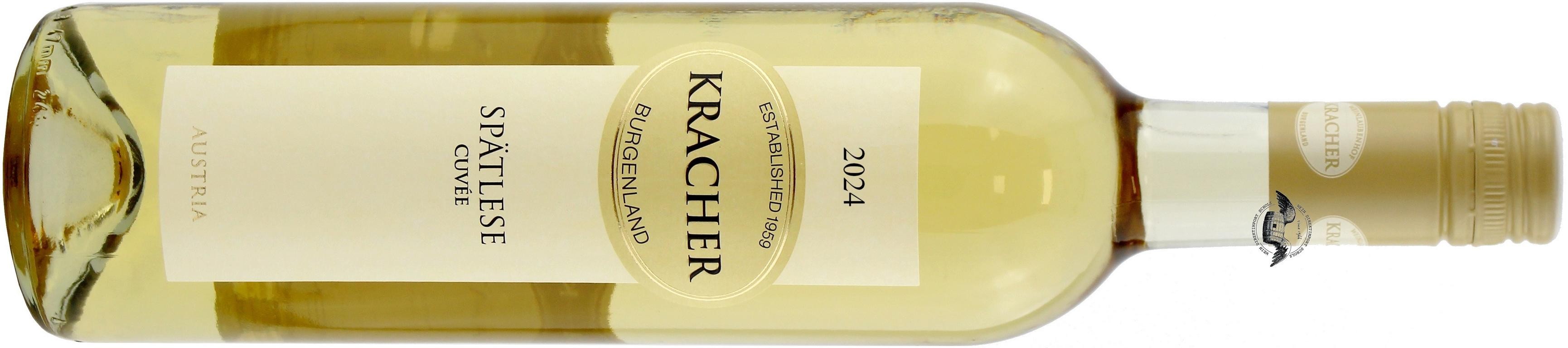 2024 Spätlese Cuvée Weiß von Kracher in Hellgelb - Vorderansicht