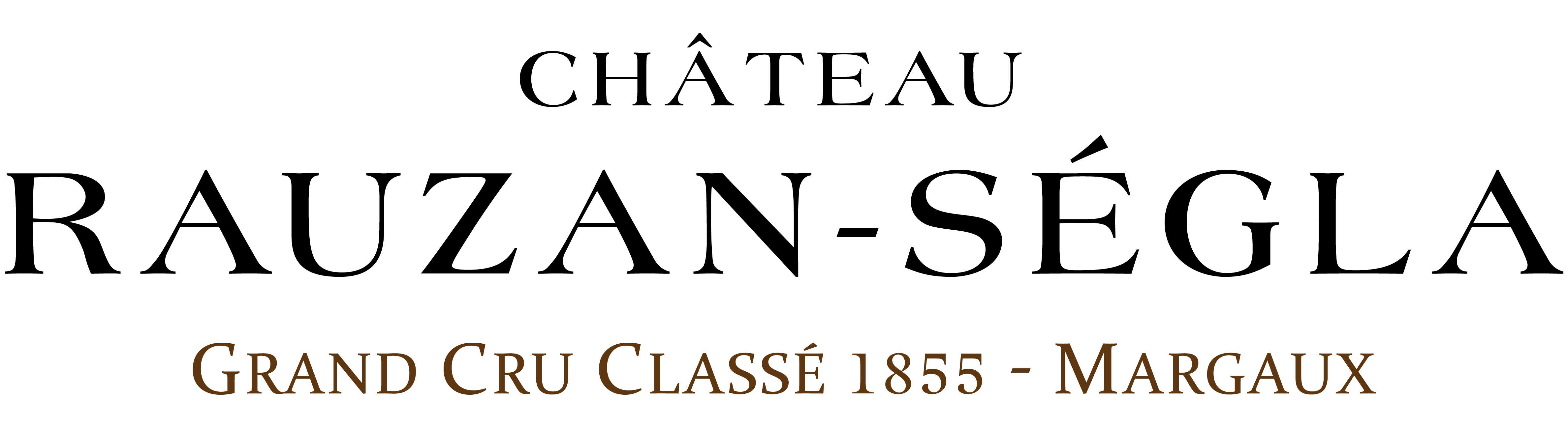 Château Rauzan-Ségla Logo in Schwarz und Braun - Vorderansicht
