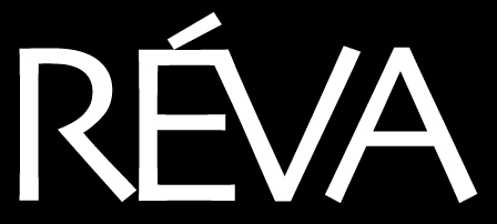 REVA Logo in Weiß - Vorderansicht