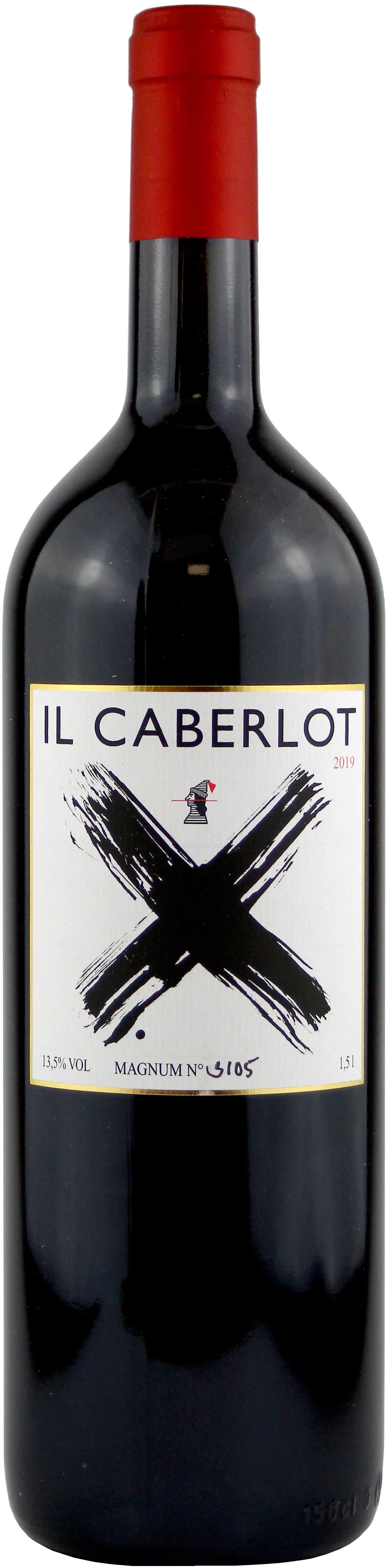 2019 'IL CABERLOT' Magnum Rotwein Flasche - Vorderansicht