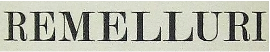 Remelluri Logo in Schwarz - Frontansicht