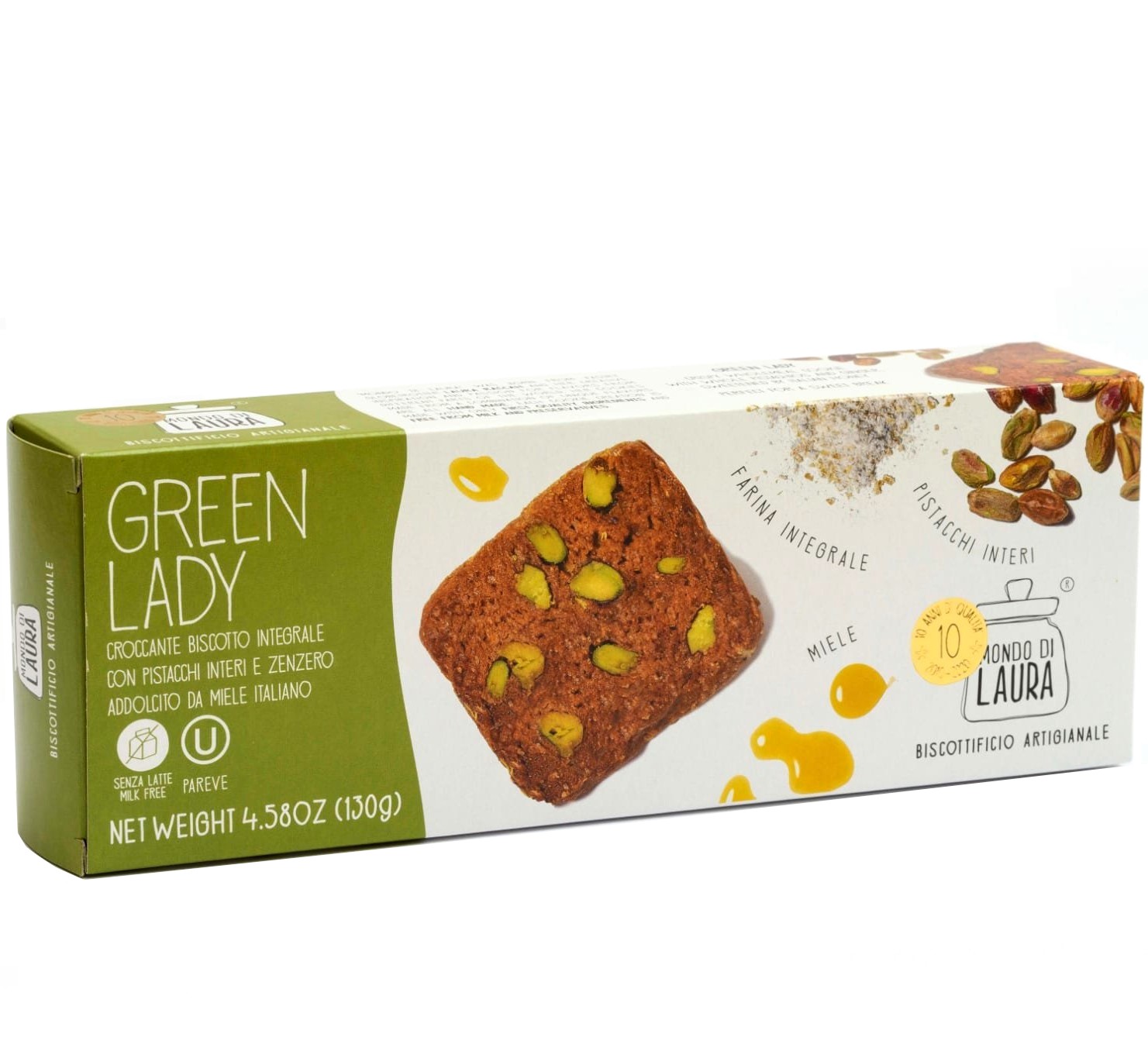 GREEN LADY, mit Pistazien, Honig und Ingwer, 130 g