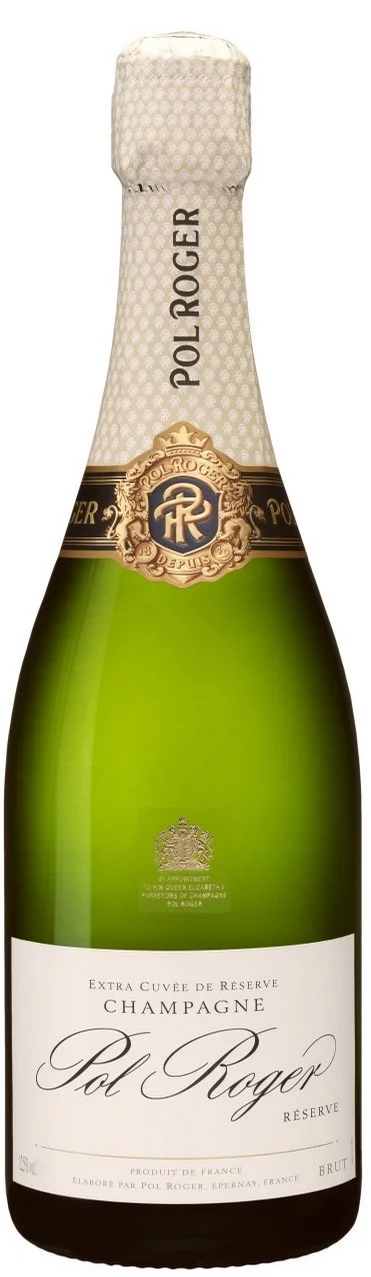 Champagne Pol Roger Brut Réserve Blanc 375 ml in Weiß - Vorderansicht