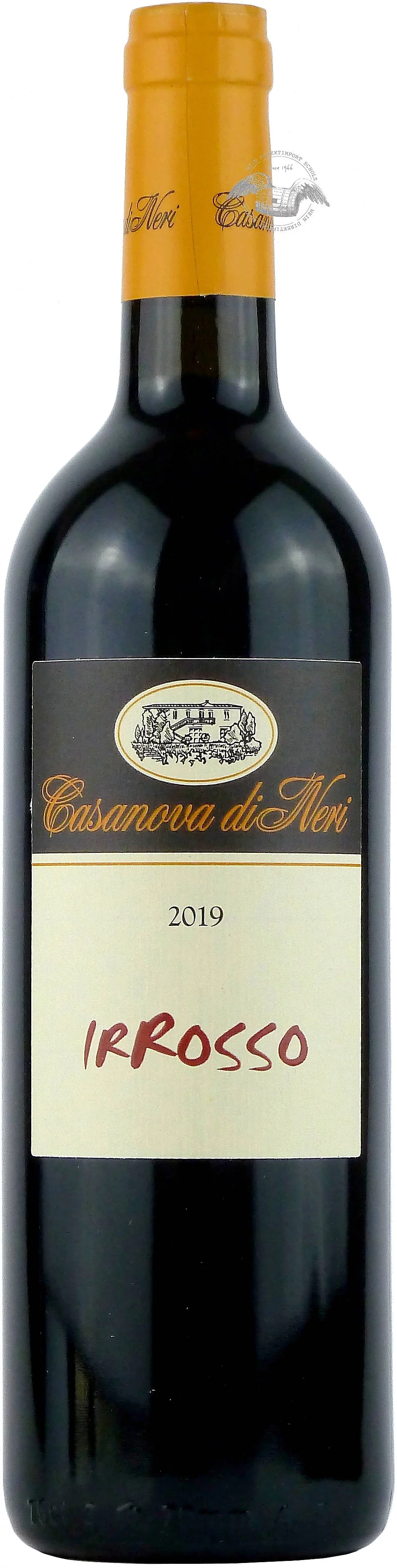 2019 IRROSSO Toscana Rosso von Casanova di Neri in Schwarz - Vorderansicht
