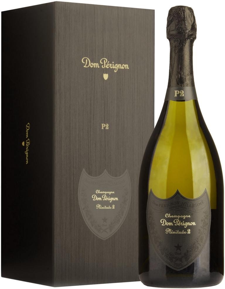 Champagne Dom Pérignon Blanc P2 Vintage 2008 in Schwarz - schräge Ansicht, Artikelnummer 10017515