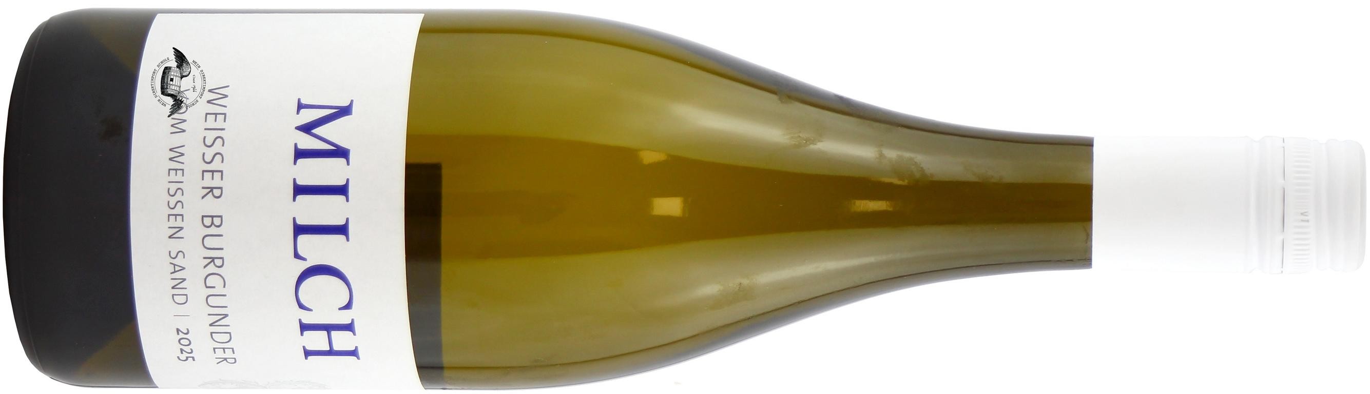 2025 Weißer Burgunder 'Vom weißen Sand' von Weingut K.-H. Milch - Vorderansicht