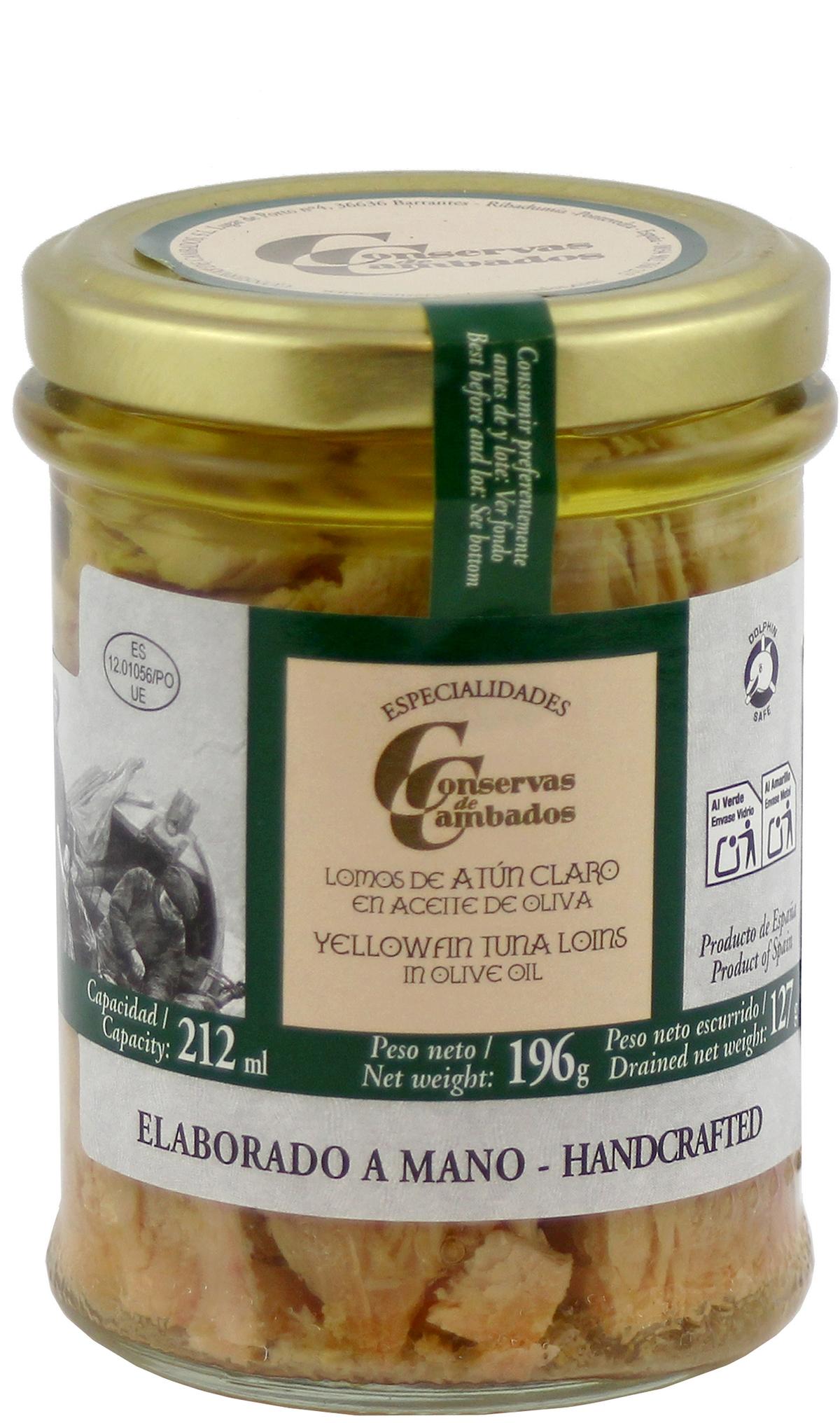 Lende vom Gelbflossenthunfisch in Olivenöl, 120 g