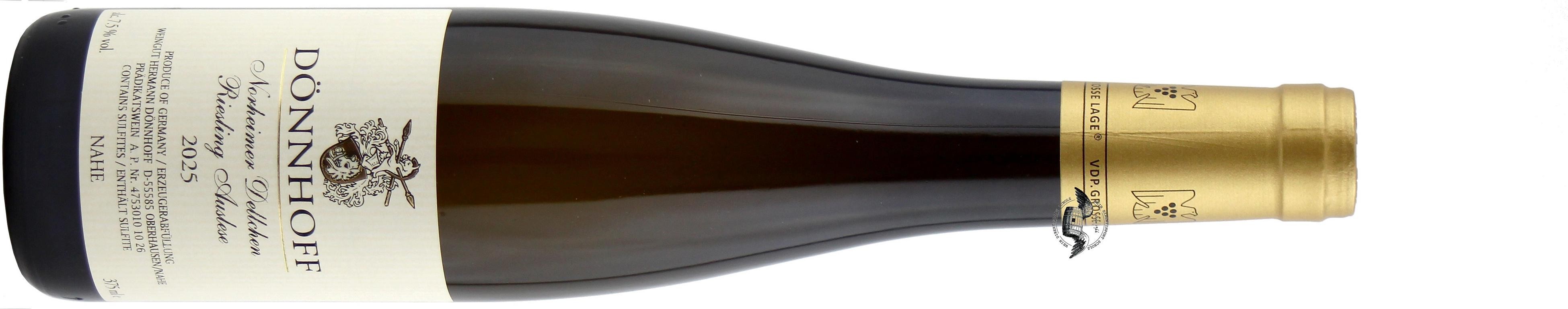 2025 Riesling Auslese Goldkapsel Norheimer Dellchen in Braun - Vorderansicht