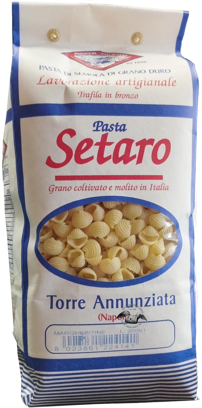 Margheritine 1 kg von Pastificio Fratelli Setaro in Weiß-Blau - Vorderansicht, Artikelnummer 10017514