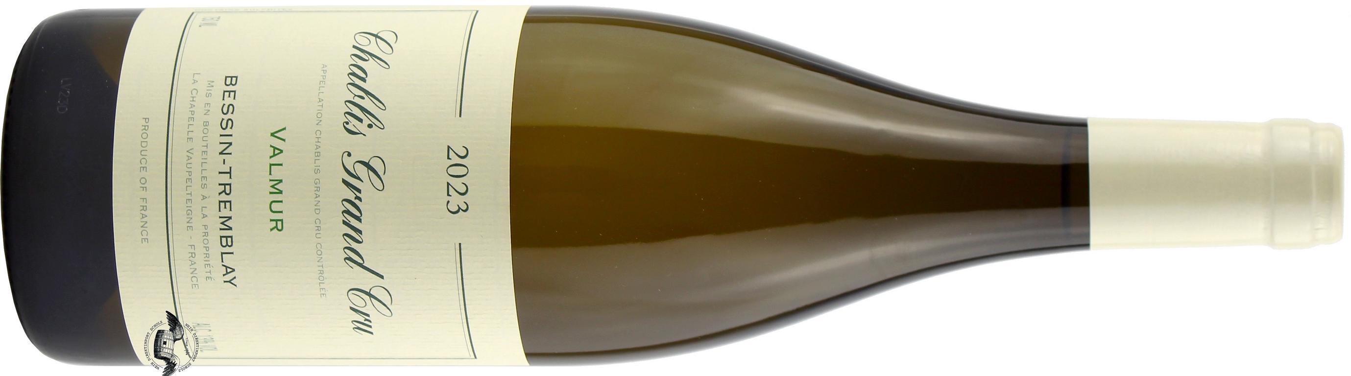 2023 Chablis Grand Cru Valmur Weißwein Flasche - Vorderansicht