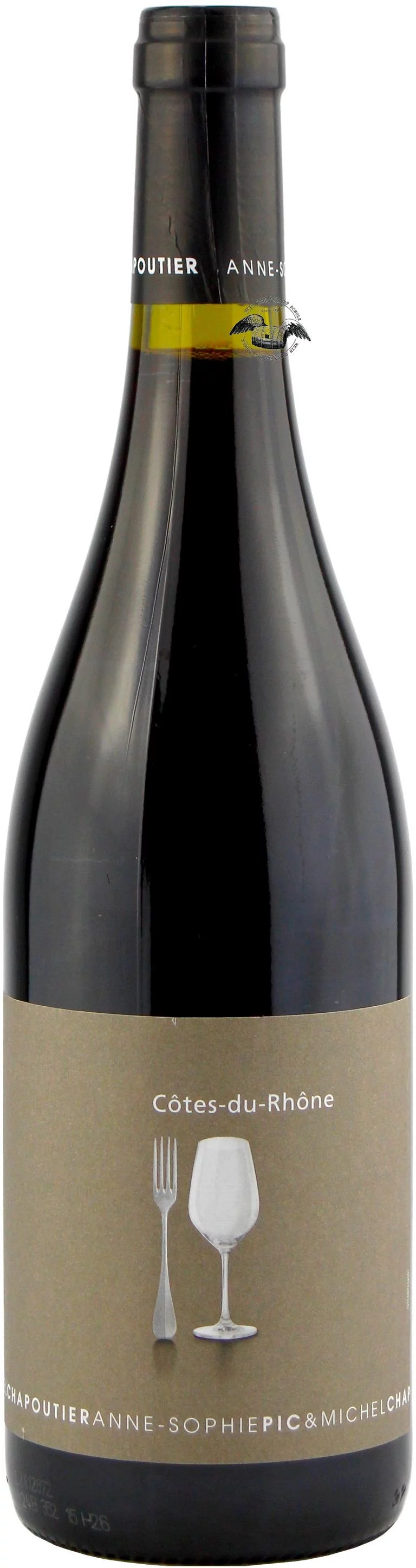 2024 Côtes du Rhône Pic & Chapoutier Rotwein - Vorderansicht