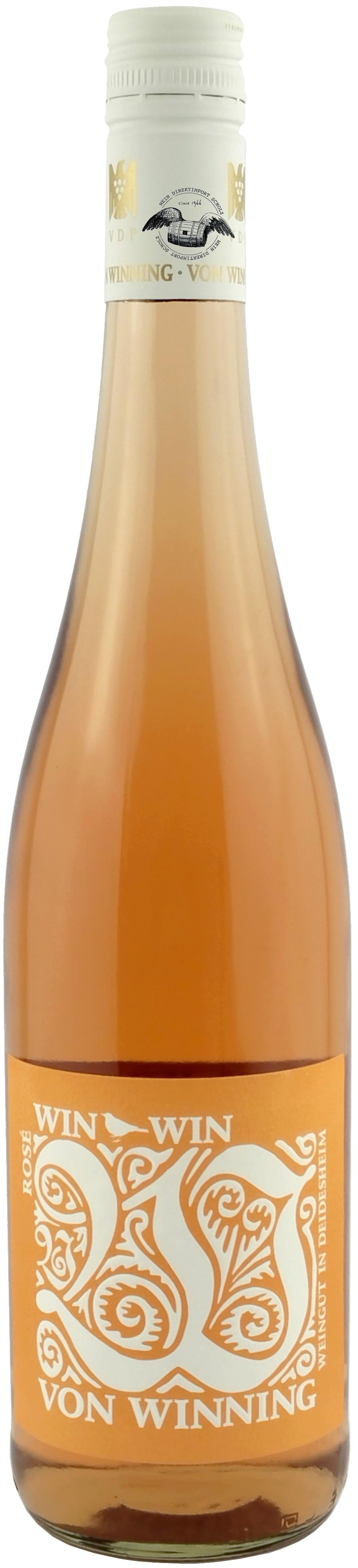 2025 WIN WIN Rosé Gutswein trocken von Winning in Rosa - Vorderansicht