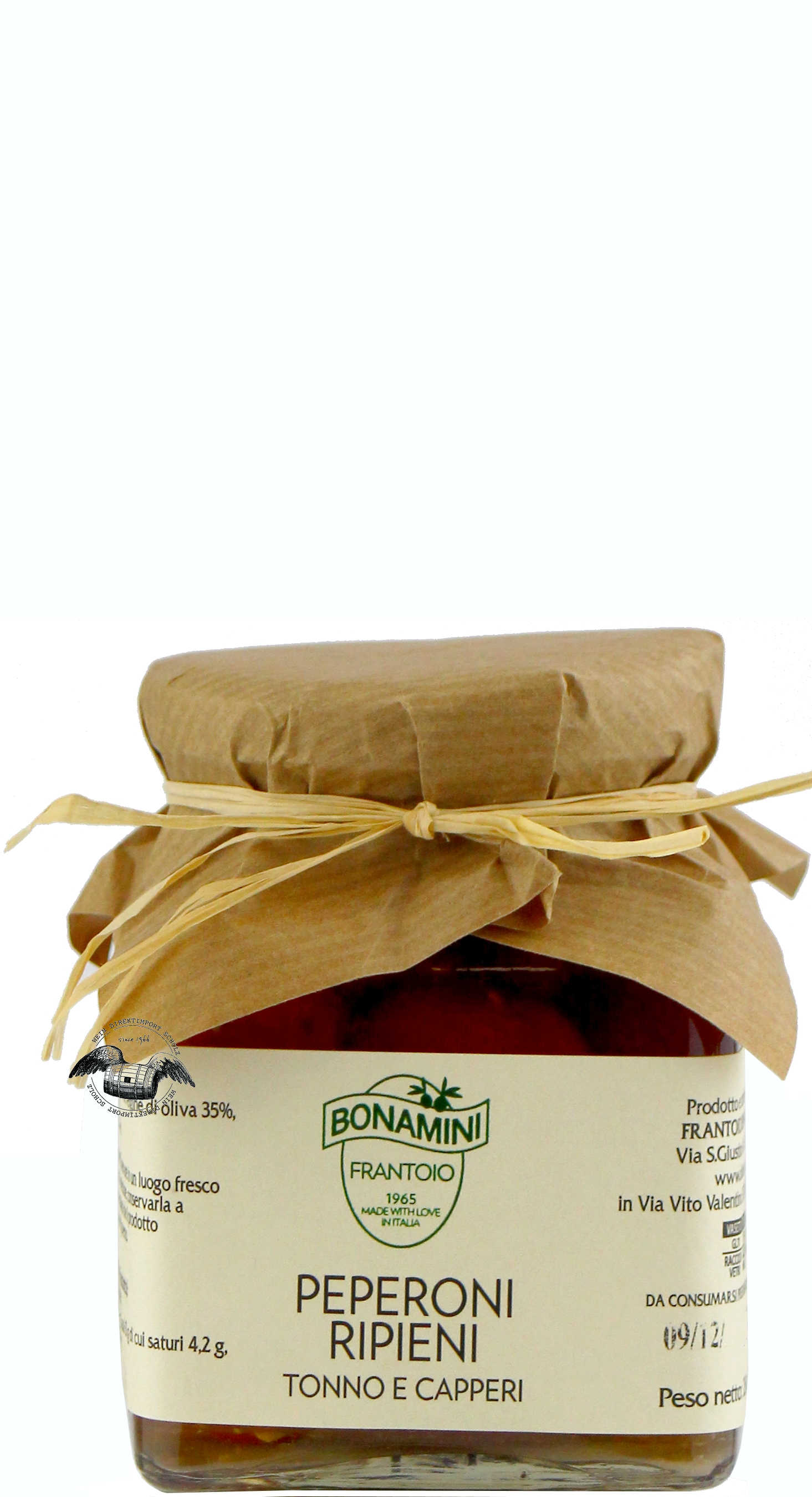 Peperoni mit Thunfisch- und Kapernfüllung in Olivenöl 280 g