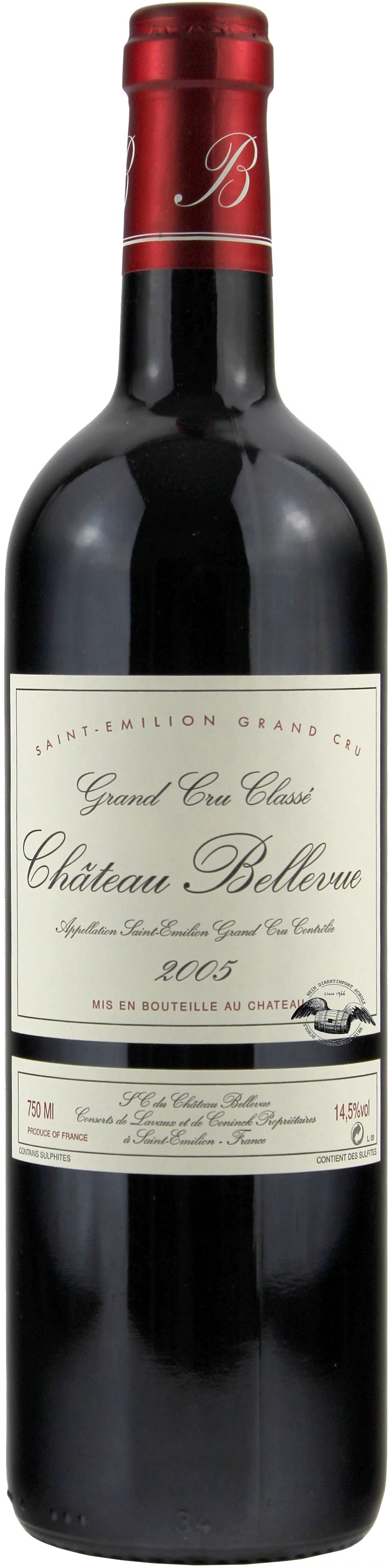 2005 Château Bellevue Saint Emilion Grand Cru Classé Rotwein
