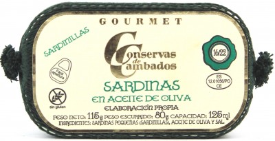 Conservas de Cambados - Kleine Sardinen 16/22 in Olivenöl 115 g
