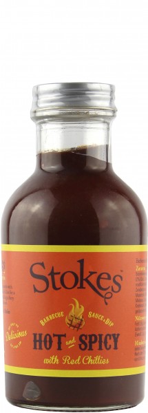 Stokes Sauces - Hot & Spicy Barbecue Sauce & Dip 267 ml, Stokes