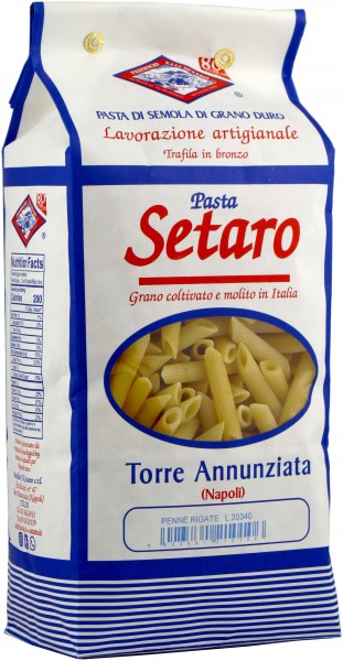Pastificio Fratelli Setaro - Pasta Penne Rigate 1 kg, Setaro