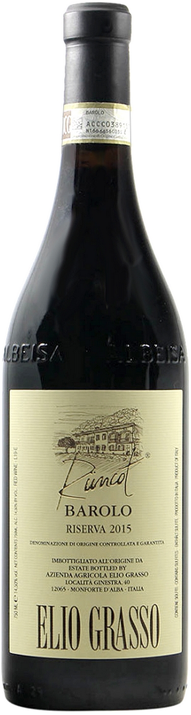 Elio Grasso, 2015 Wein Scholz Italien | DOCG \'Rüncot\' Piemont, Barolo Rotwein, Riserva Direktimport